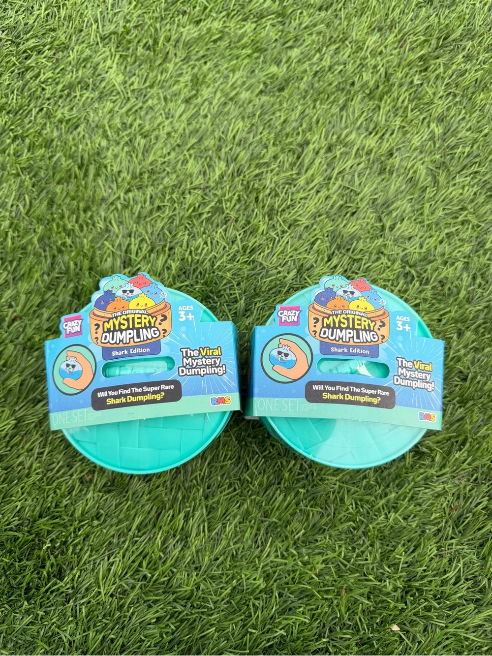 Lot of 2 🔥Mystery Dumpling Shark Edition Plush Toy - Teal